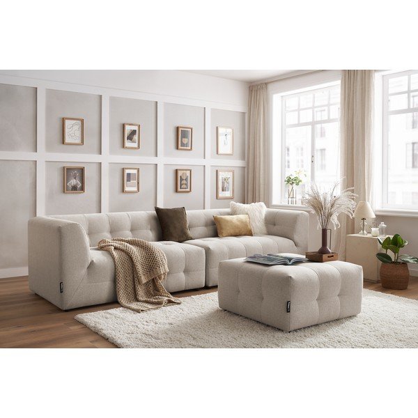 Canapea bej 324 cm Kleber - Bobochic Paris-image-1