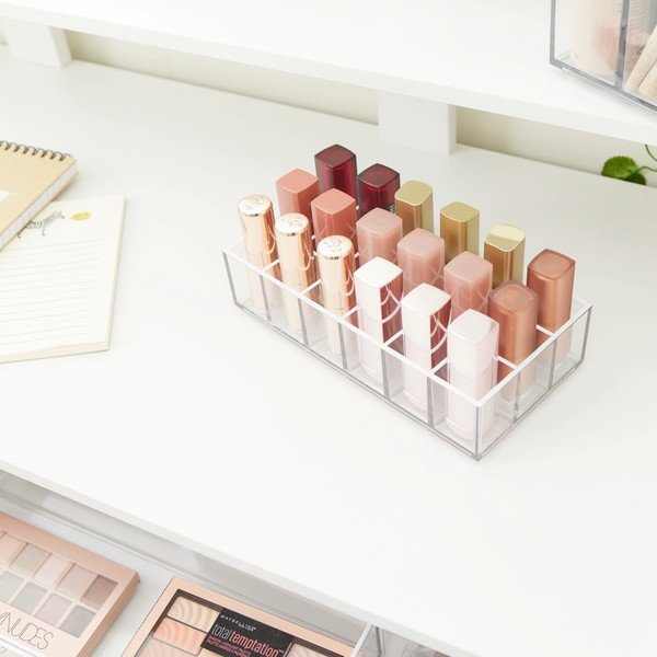 Organizator de baie pentru cosmetice din plastic reciclat Lip Station – iDesign-image-3