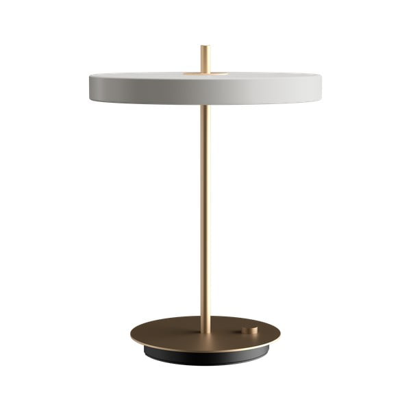 Veioză albă LED cu intensitate reglabilă cu abajur din metal (înălțime 41,5 cm) Asteria Table – UMAGE