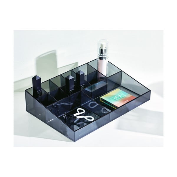 Organizator de baie negru mat pentru cosmetice din plastic reciclat Cosmetic Station – iDesign-image-3
