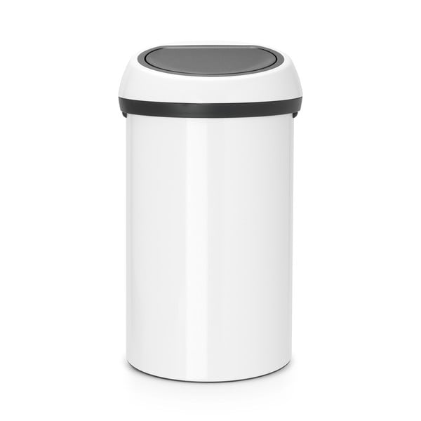 Coș de gunoi alb cu senzori de atingere din oțel 60 l Touch Bin – Brabantia-image-2