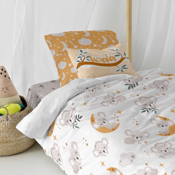 Lenjerie de pat pentru copii din bumbac pentru pat de o persoană 140x200 cm Baby koala – Moshi Moshi-image-3