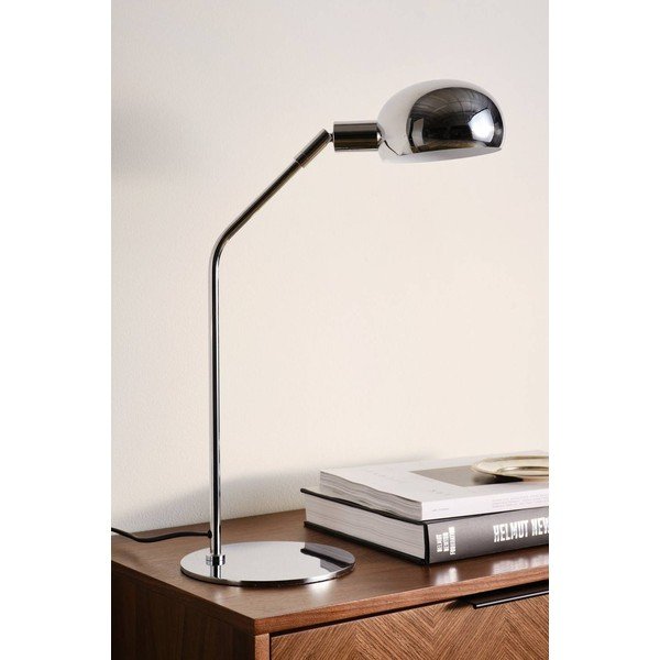 Veioză argintiu-lucios cu structură flexibilă din oțel (înălțime 59 cm) Lincon – Jotex-image-2