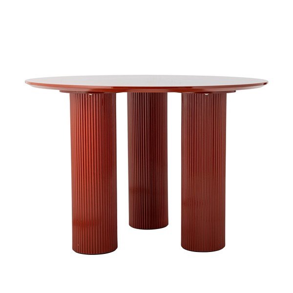 Masă de dining rotundă cu aspect lucios ø 110 cm Della – Bloomingville-image-3