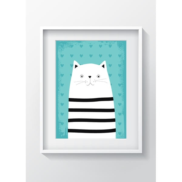 Tablou pentru copii OYO Kids Animals With Stripes Cat, 24 x 29 cm