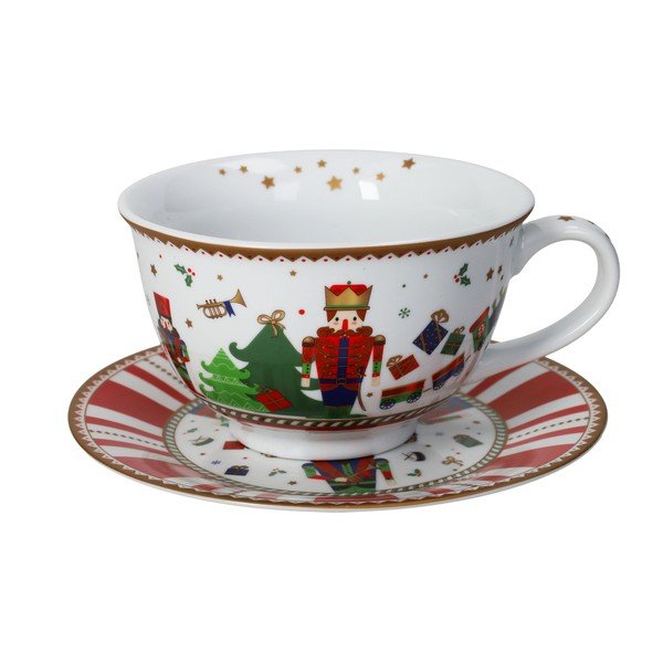 Ceașcă albă de Crăciun Tazza - Brandani