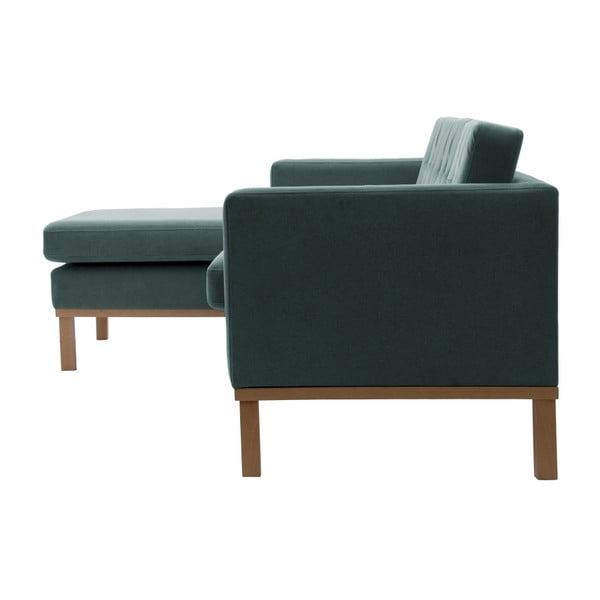 Canapea pe colț Vivonita Johan, pe partea stângă, albastru-image-3