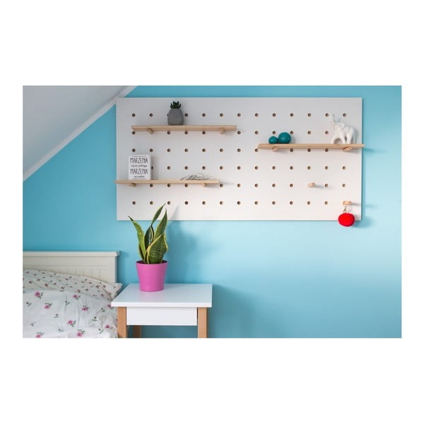 Organizator de perete Ragaba TRIVENTI, 120 x 60 cm, alb-image-1