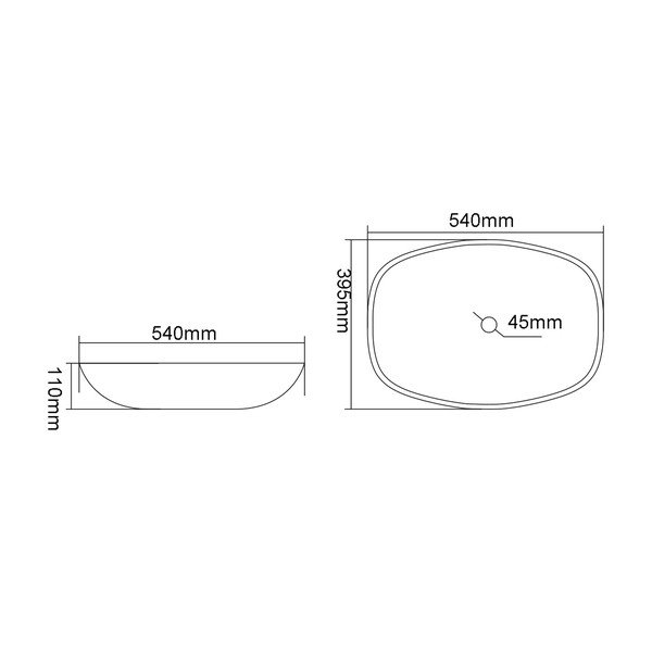 Chiuvetă albastră din sticlă 54x39,5 cm Kvaore – Sapho-image-4
