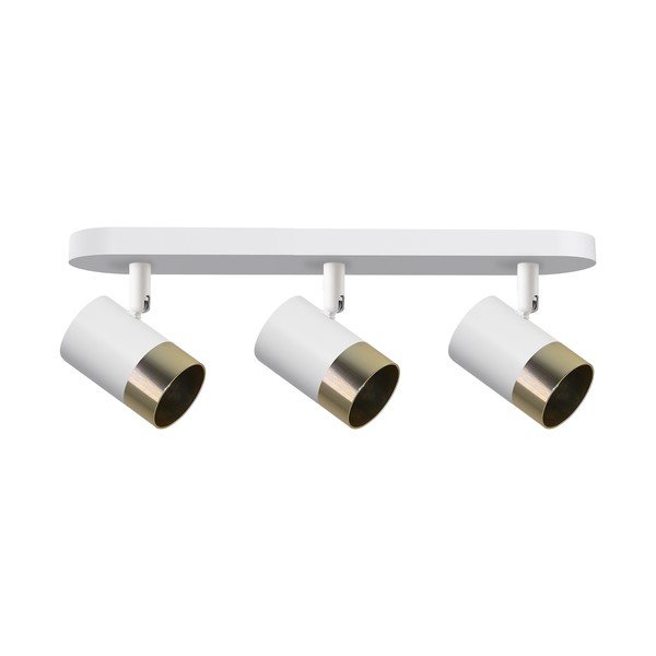 Plafonieră albă/aurie cu abajur din metal 44x5.5 cm Tobi – Candellux Lighting