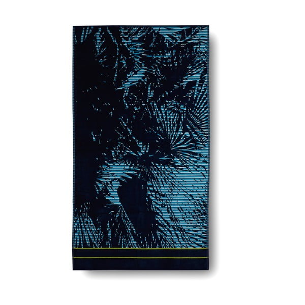 Prosop de baie din bumbac Casa Di Bassi Palm, 100x180 cm, albastru