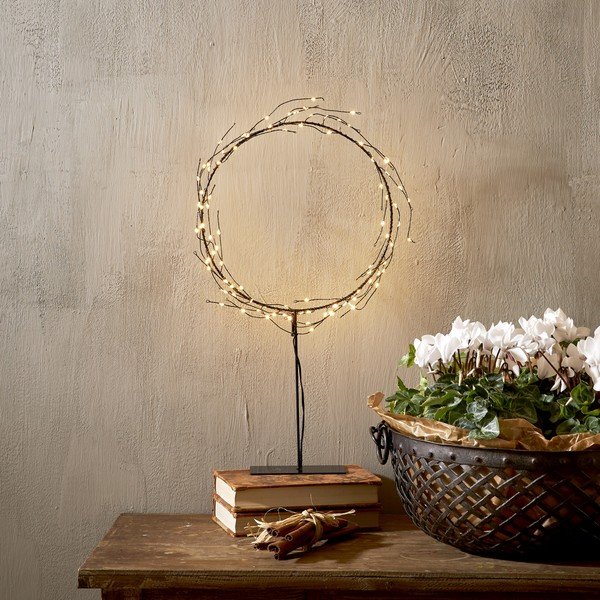 Decorațiune luminoasă neagră ø 24 cm  de  Crăciun Nike – Star Trading-image-1