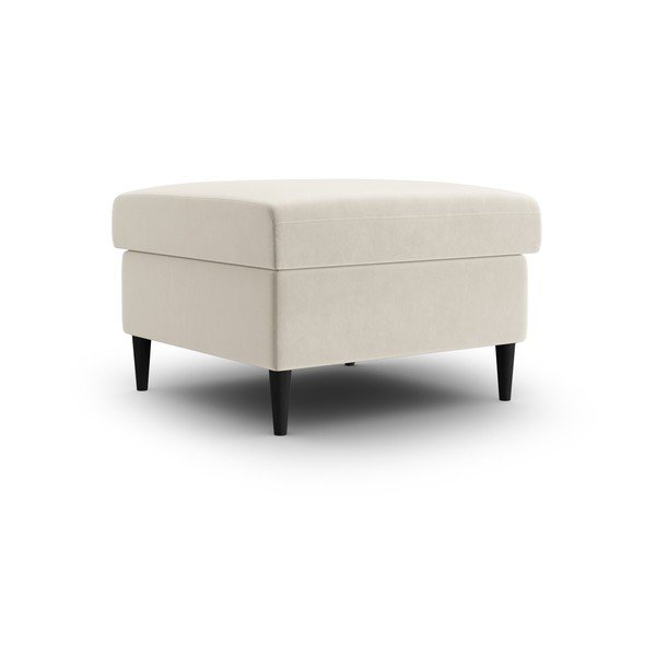 Taburet bej cu tapițerie din catifea Kyoto – Cosmopolitan Design-image-1