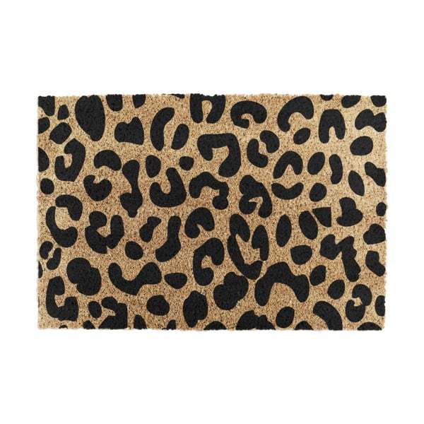 Covoraș de intrare din fibre de nucă de cocos 40x60 cm Leopard – Artsy Doormats