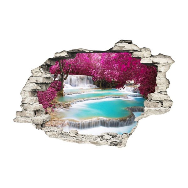 Autocolant Fanastick Waterfall in forest jungle-image-2