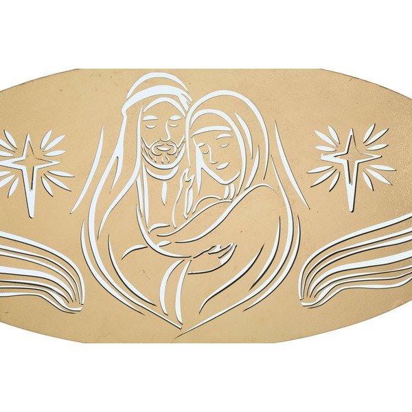 Decorațiune de perete Mauro Ferretti Nativity, auriu-image-2