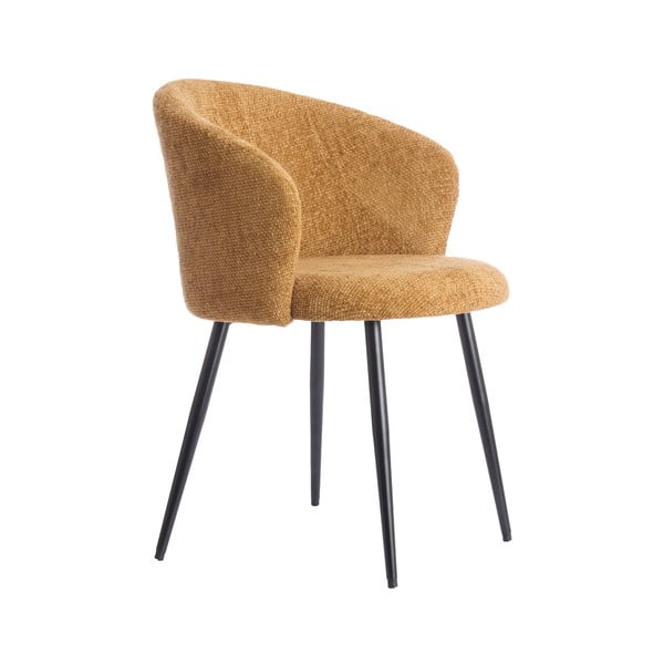 Set de scaune de sufragerie galben ocru 2 buc. din metal Radaja – Light & Living