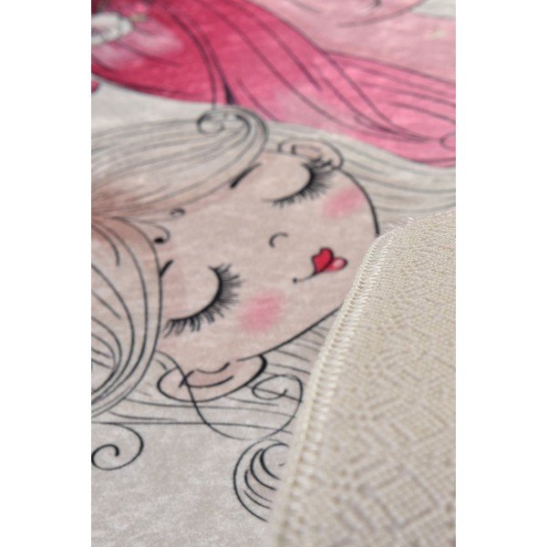 Covor antiderapant pentru copii Conceptum Hypnose Little Princess, 100 x 160 cm-image-1