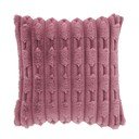 Pernă decorativă din micropluș/cocolino 50x50 cm Carved Fur – Bianca