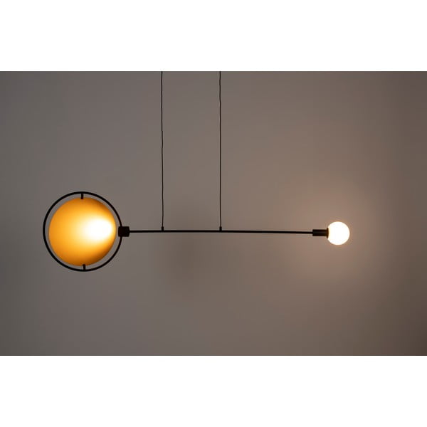 Lustră galben ocru/neagră LED cu intensitate reglabilă Sirius – Zuiver-image-1