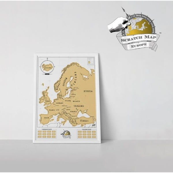 Hartă de răzuit Europa Luckies of London-image-2