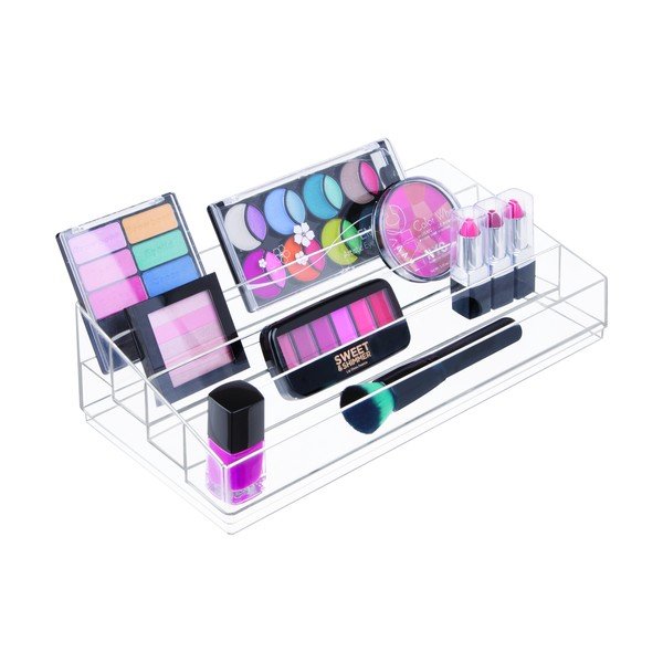 Suport transparent pentru cosmetice iDesign Clarity, 20 x 34 cm-image-3