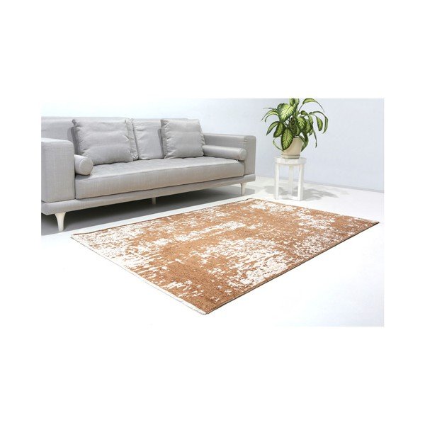 Covor reversibil Vitaus Dinah, 77 x 200 cm, bej - maro -image-2