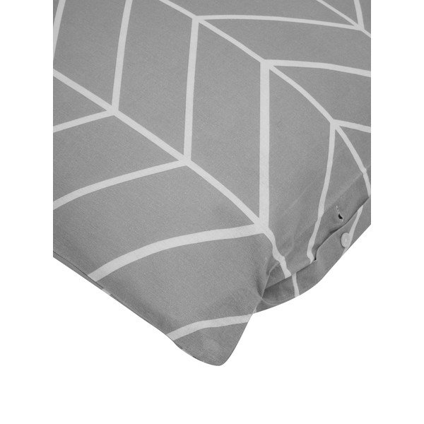 Set de 2 fețe de pernă decorative din flanelă Westwing Collection Yule, 40 x 80 cm, gri-image-1