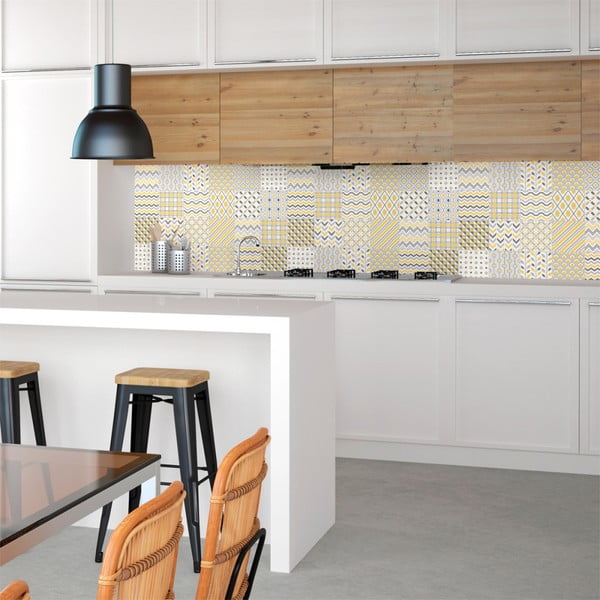 Set 24 autocolante Ambiance Scandinavian Tiles Stockholm, 10 x 10 cm-image-3