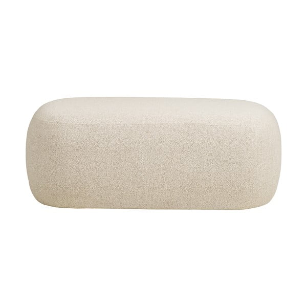 Bancă bej cu tapițerie din țesătură bouclé Blossomville – House Nordic