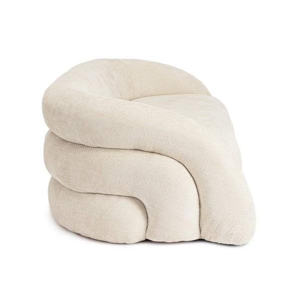 Canapea crem cu tapițerie din chenille 200 cm Clemence – Bizzotto-image-3