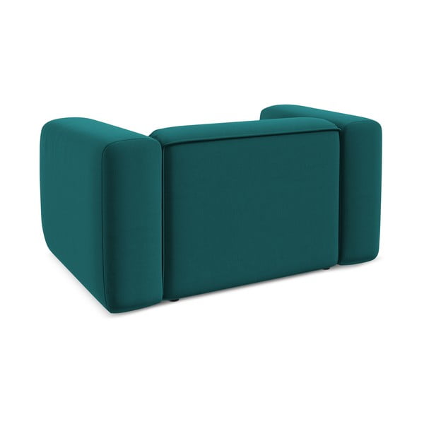 Fotoliu turcoaz cu tapițerie din catifea Ekahi – Makamii-image-4