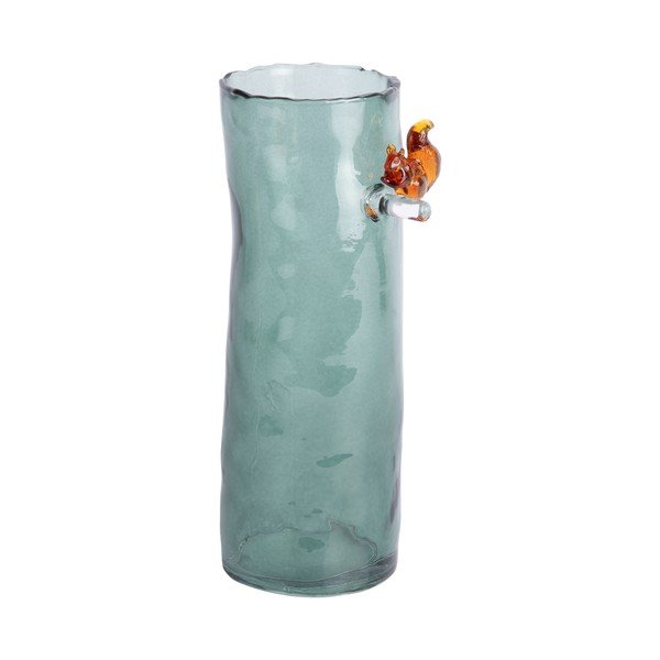 Vază verde-închis din sticlă (înălțime 15 cm) Squirrel On Branch – PT LIVING