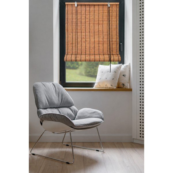 Jaluzea portocalie din bambus 150x160 cm Zeva – Gardinia-image-1
