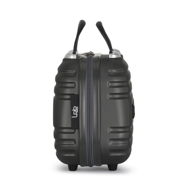 Set troler cu 4 roți și portfard LPB Aurelia, gri închis-image-1