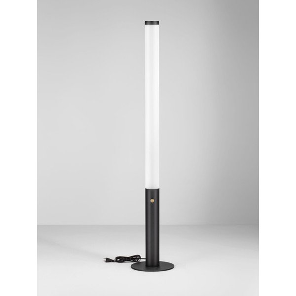 Lampadar negru mat LED cu intensitate reglabilă din oțel cu abajur din sticlă acrilică (înălțime 141 cm) Glaze – Nova Luce-image-4