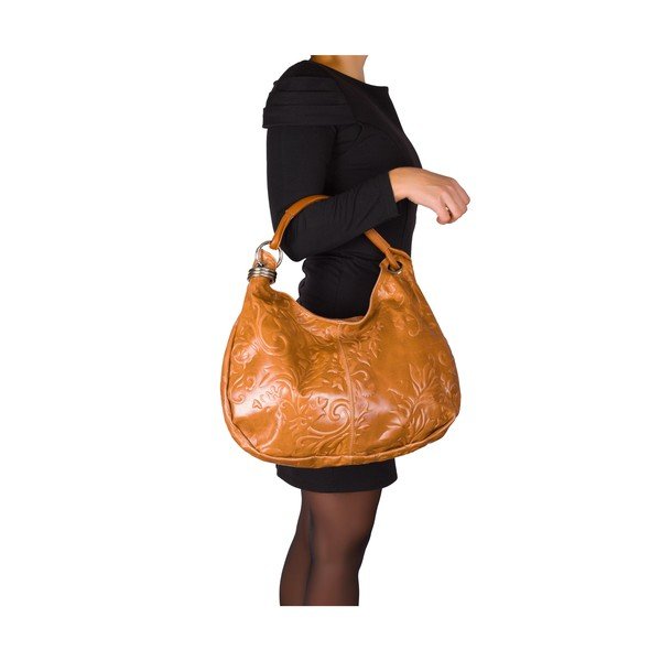 Geantă din piele Renata Corsi Luisa, maro cognac-image-2