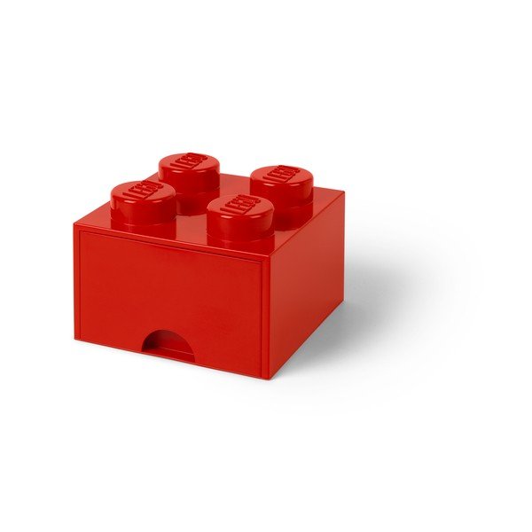 Cutie depozitare cu sertar LEGO®, roșu-image-1