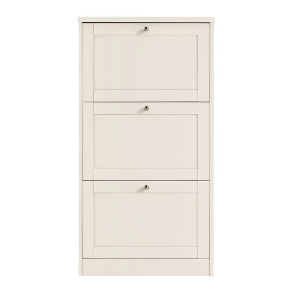 Pantofar bej cu deschidere înclinată cu aspect mat 70x130x19 cm Heide – Støraa