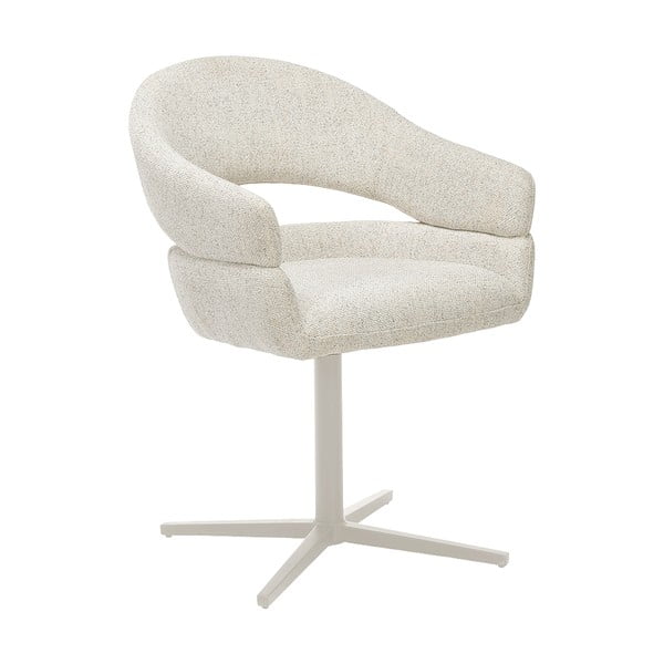 Set de scaune de sufragerie crem cu cotiere 2 buc. tapițat Dover – House Nordic-image-3