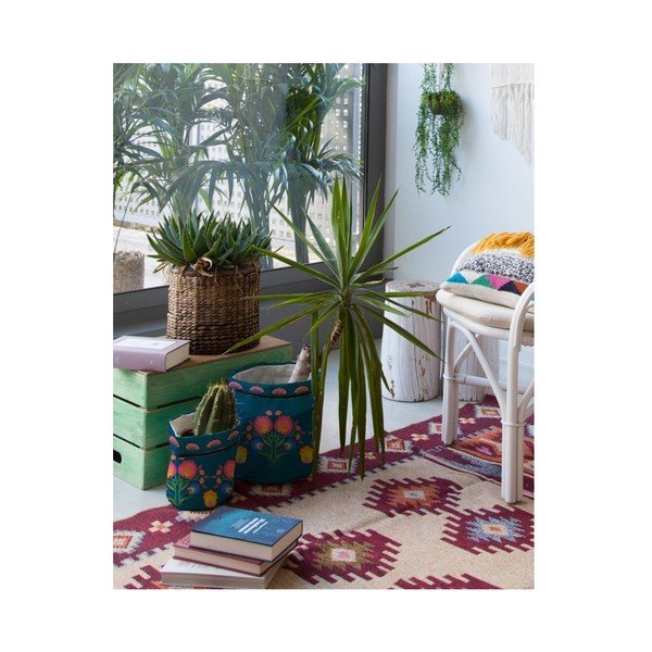 Set 2 huse textile pentru ghivece Madre Selva Crisantemo-image-1