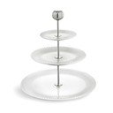Etajeră din porțelan pe 3 nivele Kähler Design Hammershoi Etagere, ⌀ 28 cm, alb
