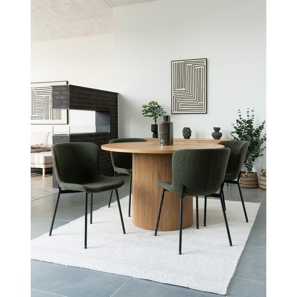 Scaune de dining verde-închis 2 buc. Maceda – House Nordic-image-2