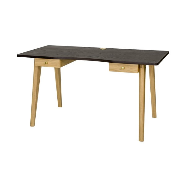 Birou cu aspect de lemn de stejar 70x140 cm Nice – Woodman-image-2