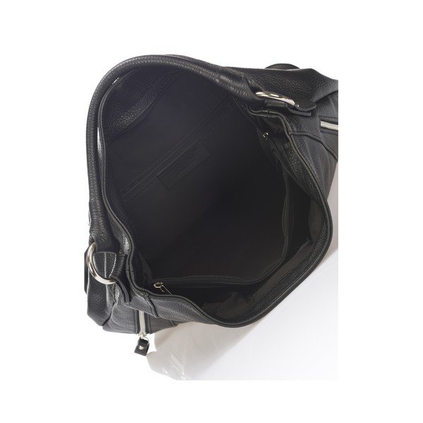 Geantă din piele Markese Savino, negru-image-3