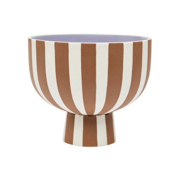 Bol mic maro pentru servire din gresie Toppu – OYOY Living Design