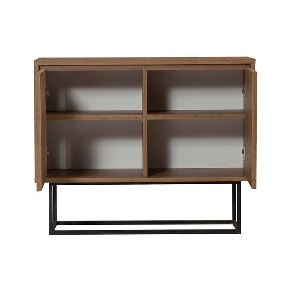 Dulap în culoare naturală cu aspect de lemn de nuc 90x72 cm Rodez – Kalune Design-image-2