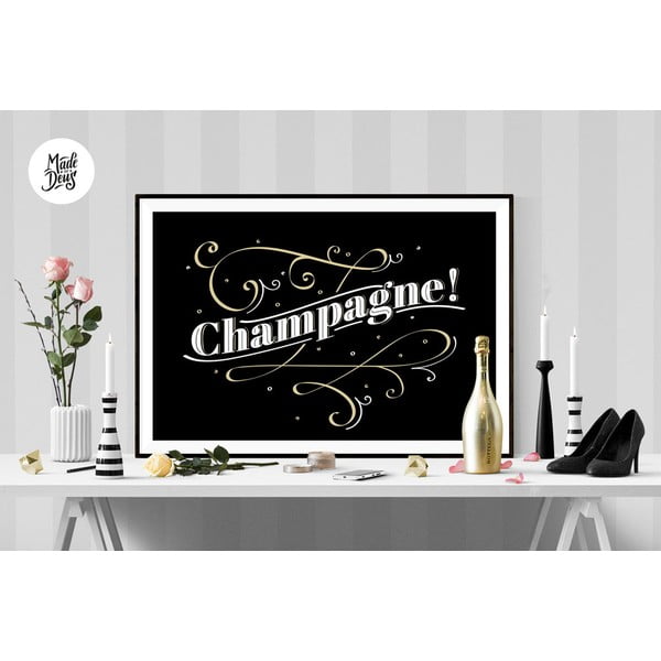 Placaj Champagne BW, A2