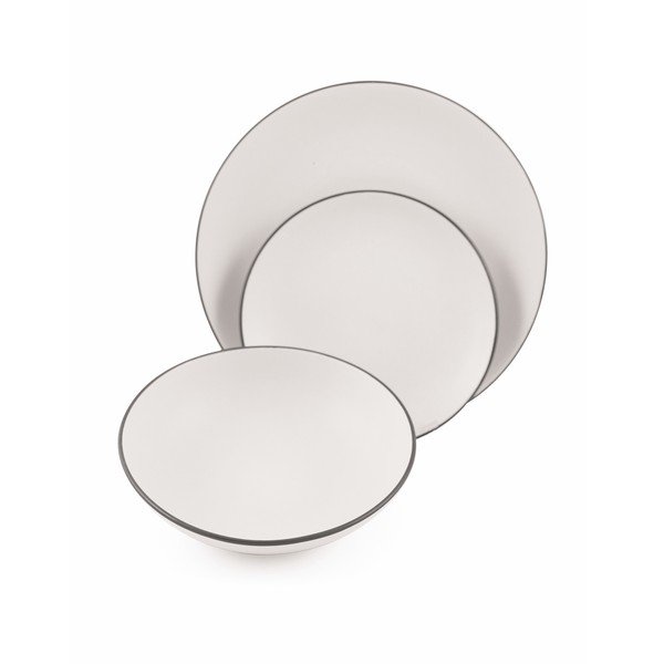 Set 6 boluri din ceramică Villa d´Este Kora, alb-image-1