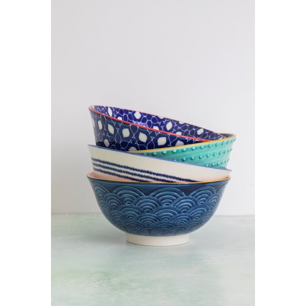 Set de 4 boluri ceramice Kitchen Craft, ø 16,5 cm-image-1